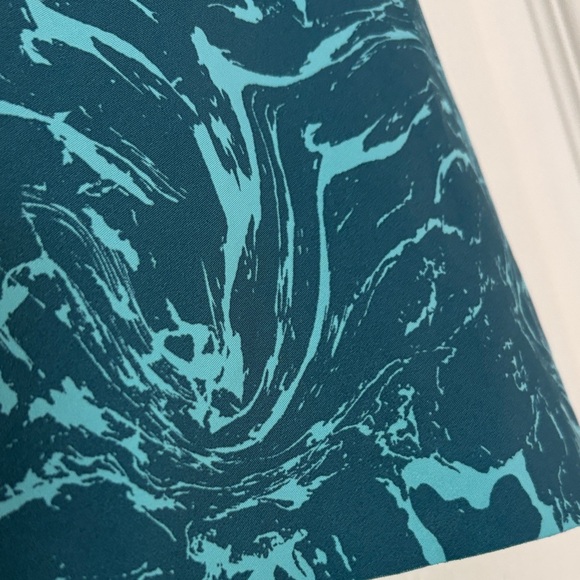 Athleta Teal Marble Skater Skirt - Picture 9 of 9